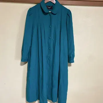 alto cappotto 터콰이즈 그린 캐시미어 울 롱 코트