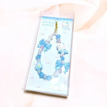 헬로키티 폰 스트랩 머메이드 블루