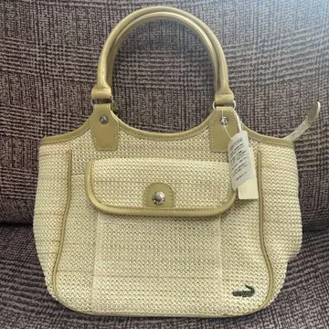 Lacoste 크림색 토트백
