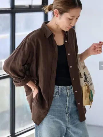FRAMeWORK 프렌치 린넨 레귤러 셔츠