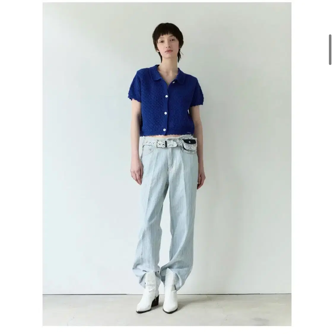 Sienne Yuki Jacquard Knit - Sky Blue Sienne Yuki Jacquard Knit - Sky Blue