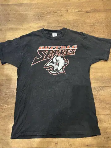 90년대 미국제 Buffalo Sabres DELTA 택 블랙 NHL