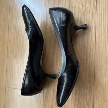 sergio rossi 블랙 스퀘어토 펌프스
