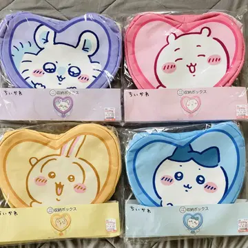 치이카와 시마무라 수납 하치와레 토끼 모몽가 세트 하트형 정리