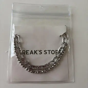 BREAK'S STORY 실버 체인 팔찌