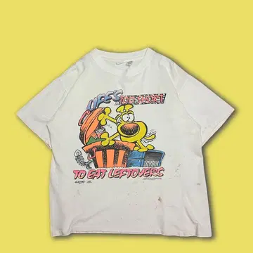 1990년대 모더 고스 & 그림 보로 프린트 티셔츠