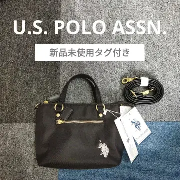 [택 포함 새상품] U.S. POLO ASSN. 미니 토트 숄더백 블랙