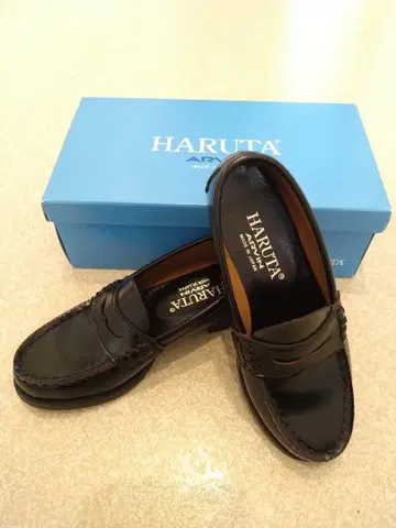 HARUTA ARVIN 블랙 로퍼 일본제