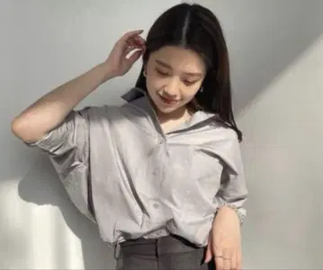 anuans 스탠다드 셔츠 그레이