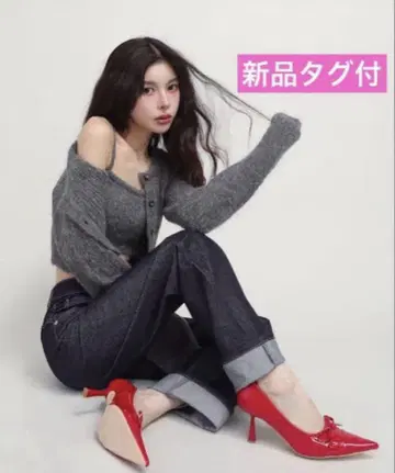Darich 다리치 백 디자인 스트레이트 데님 팬츠