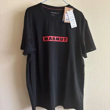 미사용 새상품 마무트 남성용 티셔츠 XL 블랙