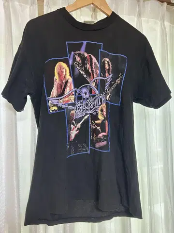 Aerosmith 1990년 투어 티셔츠 L 사이즈 블랙
