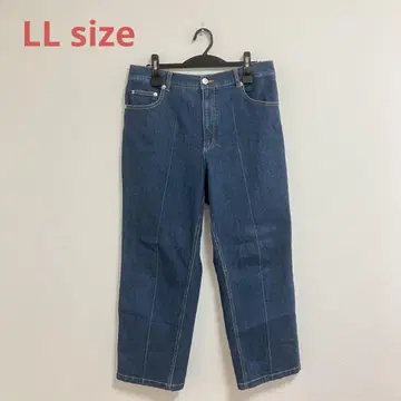 eur3 에우루 큐브 빅 사이즈 데님 스트레이트 팬츠