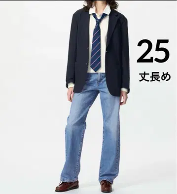 미사용 유니클로 스트레이트 청바지 긴 길이 25 JW ANDERSON