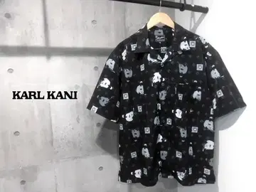 새상품급 KANI JEANS 컬 카나이 DJ 올 패턴 셔츠 XL 모노그램