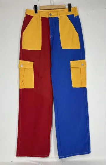 SHEIN 컬러 블록 워크 팬츠