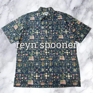 reyn spooner 레인 스푸너 알로하 셔츠 반팔 셔츠 별 조기 S