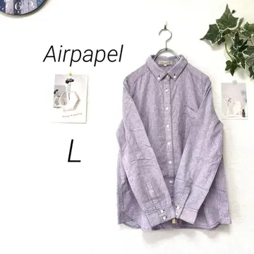 9168 Airpapel 에어파펠 긴팔 버튼 다운 셔츠 L