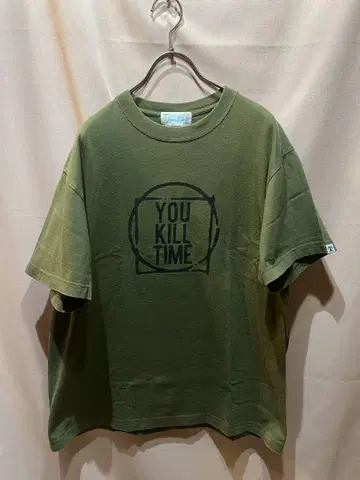 온브레니뇨 티셔츠 YOU KILL TIME 올리브 그린