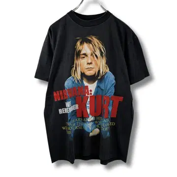 Kurt Cobain 커트 코베인 프린트 티셔츠 새상품 NA181