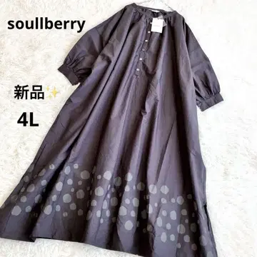 새상품 빅 사이즈 서울베리 렉마카 말메 원피스 4L 도트