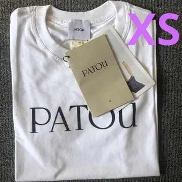 PATOU 파투 로고 프린트 티셔츠 화이트