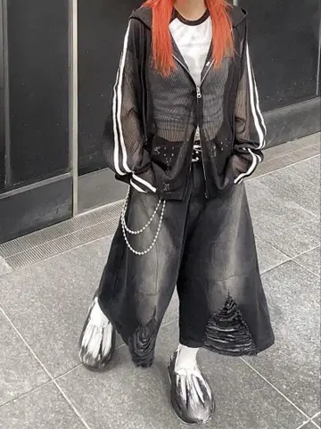 XU DOG 메쉬 후드티