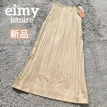 새상품 eimy istoire 에이미 이스트 월 와셔 플리츠 스커트