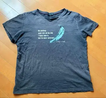 앤디 워홀 파란 바나나 패턴 유니클로 티셔츠