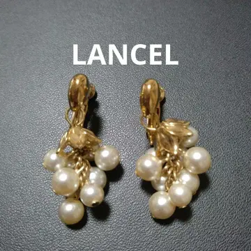 LANCEL 란셀 귀걸이 모조 진주 포도 그레이프
