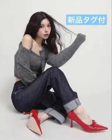 Darich 백 디자인 스트레이트 데님 팬츠