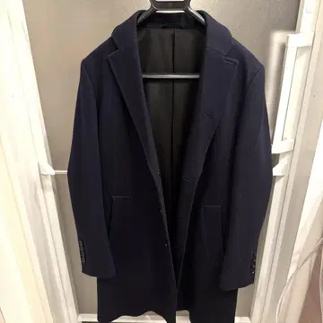 JOSEPH HOMME 체스터 코트 네이비