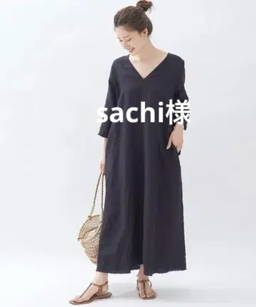 플라주 Vintage back V 원피스