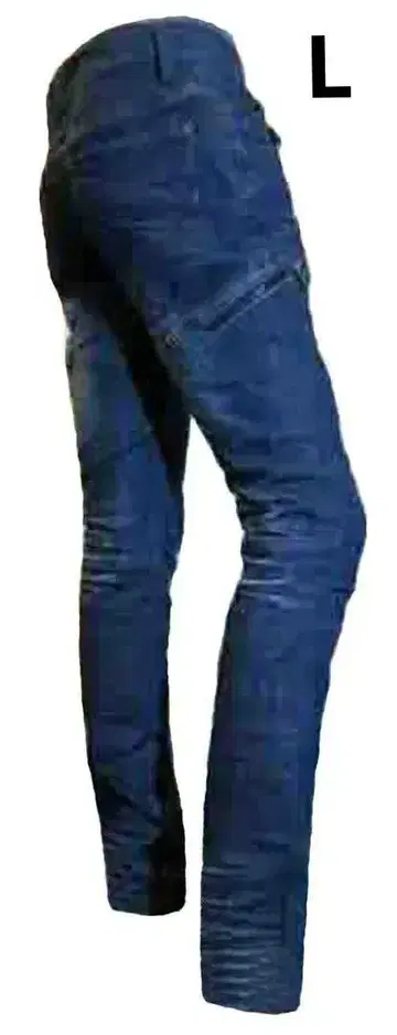 L 스키니 팬츠 스트레치 데님 카고 부시 변형 지퍼