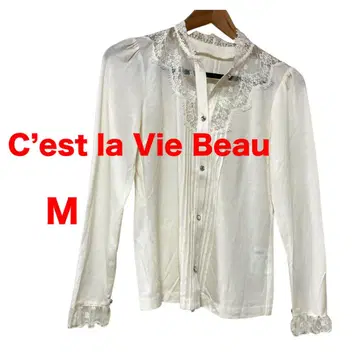 C'est la Vie Beau M 레이스 긴팔 셔츠