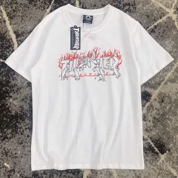 Thrasher 화이트 티셔츠
