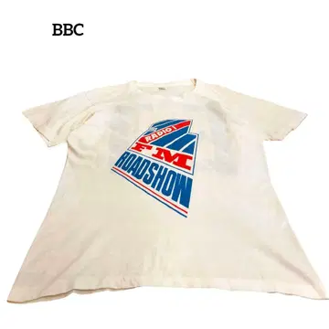 구제 의류 bbc radio1 fm 반팔 티셔츠 싱글 스티치 빈티지