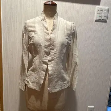 아이보리 노카라 자켓