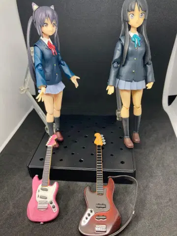 figma 케이온! 나카노 아즈사 아키야마 미오 피규어 세트 받침대 포함