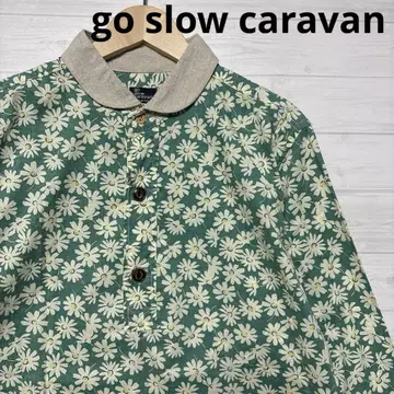 go slow caravan 고스로 캐러밴 7분 소매 풀오버 셔츠