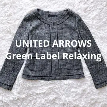 Green Label Relaxing 썸머 트위드 자켓 블랙