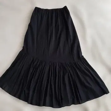 프레임워크 롱 스커트 블랙 밴딩 40