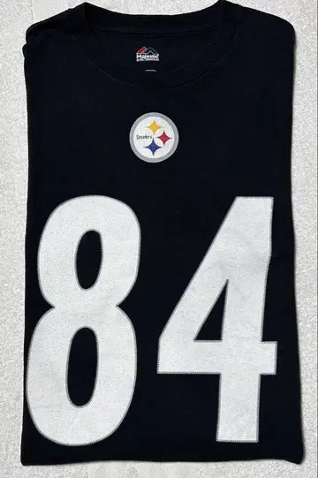 ANTONIO BROWN #84 NFL 티셔츠 L. 블랙