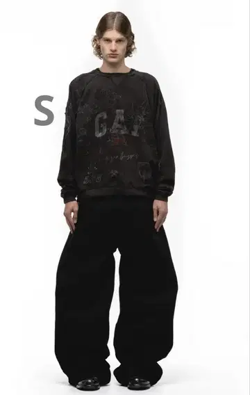 NO / FAITH STUDIOS 울트라 루즈 핏 블랙