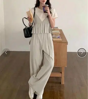 뷔스티에 와이드 팬츠 셋업