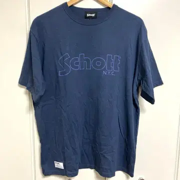 Schott 티셔츠 2024년 모델 네이비 XL 사이즈 새상품급