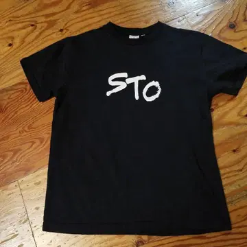 오가와 나오야 STO 티셔츠 M 사이즈 블랙 후지이 군계 사인