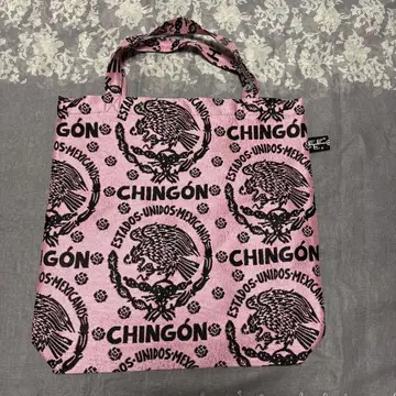 Bindu Chingon 자카드 토트백 핑크