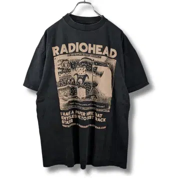 Radiohead 레이디오 헤드 밴딩 티셔츠 새상품 프린트 NA186