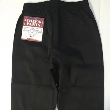 택 포함 미사용 새상품 L 셰프 팬츠 블랙